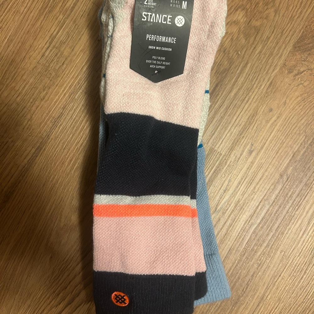 Stance Powdered Midweight Snow Socks - 2-Pack, Over the Calf (For Men and Women) - Picture 2 of 4